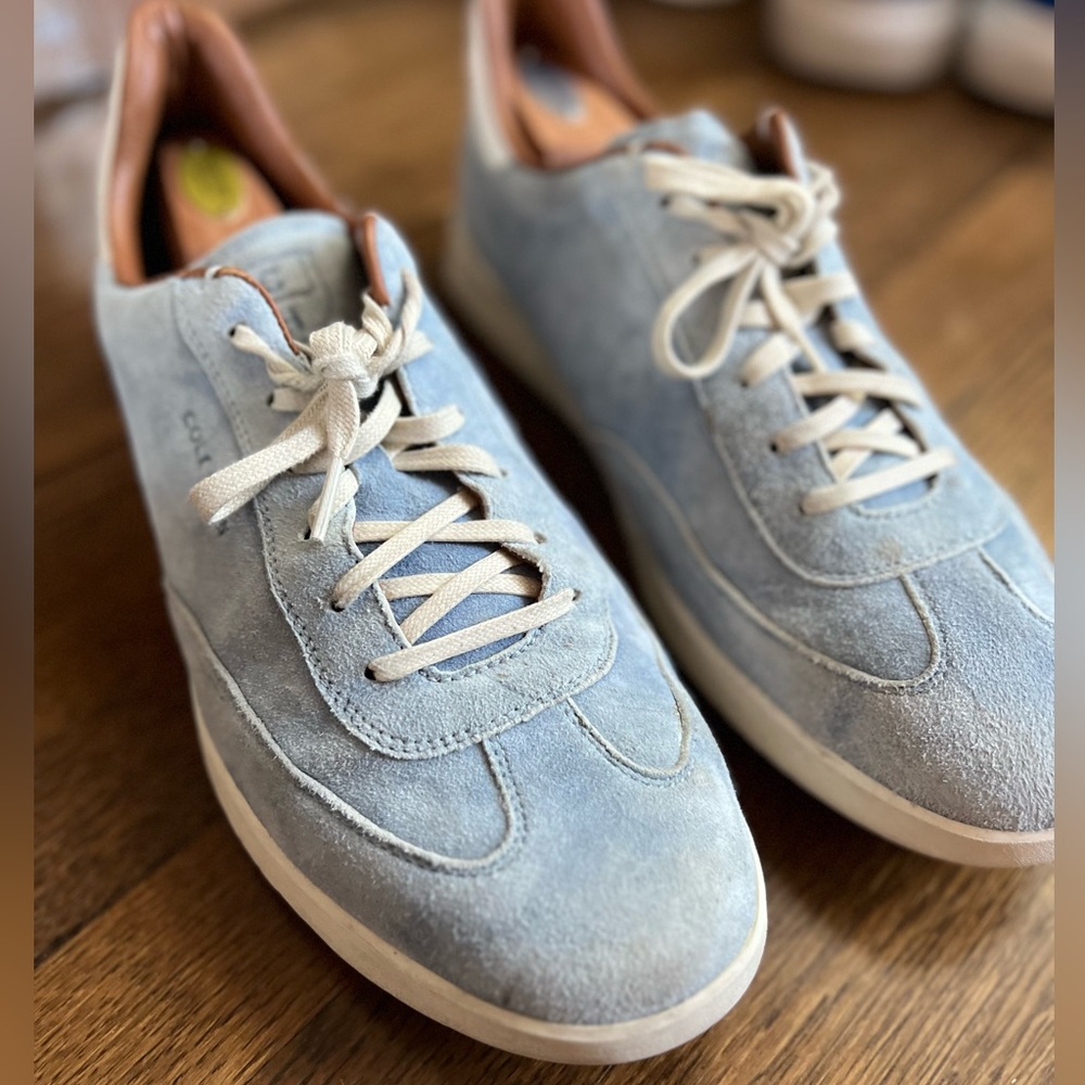 Baby Blue Suede Cole Haan size 13